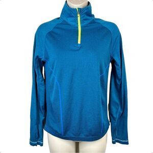 MIZUNO Long Sleeve Runners Top in Teal Green Women's Medium
